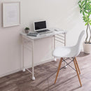 折りたたみ式テーブル パソコンデスク 折りたたみデスク 作業机 コンパクト おしゃれ 木製 キャスター付 約 幅80 奥行40 高さ70 折り畳み 省スペース 大理石風 アンティーク ぼん家具