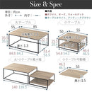 ネストテーブル テーブル ローテーブル おしゃれ ネストテーブル センターテーブル リビングテーブル 伸縮 木製 デスク 北欧 大理石風 アンティーク調 棚付き 可動棚 ぼん家具