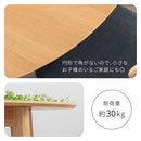 [直径120cm] ラウンドダイニングテーブル 4人掛け ダイニングテーブル テーブル 丸テーブル 円卓 食卓テーブル 4人用 カフェテーブル 丸型 大きい リビングダイニング ラウンドテーブル 約120cm ぼん家具