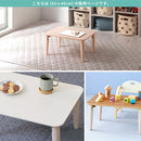 キッズテーブル〔60ｘ45cm〕 キッズテーブル キッズデスク 折りたたみテーブル 長方形 木製 ローテーブル おしゃれ 軽量 子供用 スリム コンパクト 約 幅60 奥行45 高さ30cm お絵描き ぼん家具