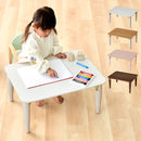 キッズテーブル〔60ｘ45cm〕 キッズテーブル キッズデスク 折りたたみテーブル 長方形 木製 ローテーブル おしゃれ 軽量 子供用 スリム コンパクト 約 幅60 奥行45 高さ30cm お絵描き ぼん家具