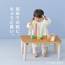 キッズテーブル〔60ｘ45cm〕 キッズテーブル キッズデスク 折りたたみテーブル 長方形 木製 ローテーブル おしゃれ 軽量 子供用 スリム コンパクト 約 幅60 奥行45 高さ30cm お絵描き ぼん家具