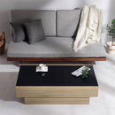 センターテーブル テーブル ガラステーブル ローテーブル センターテーブル リビングテーブル おしゃれ 収納 強化ガラス 引き出し モダン 茶 ホワイト 木製 北欧 ぼん家具