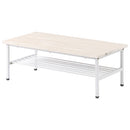 センターテーブル ローテーブル 収納 テーブル 木製テーブル テーブル収納 棚付き 棚 テーブル下 幅90 奥行45 低め パイン材 天板 スチール 脚 長方形 ロータイプ ぼん家具