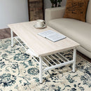 センターテーブル ローテーブル 収納 テーブル 木製テーブル テーブル収納 棚付き 棚 テーブル下 幅90 奥行45 低め パイン材 天板 スチール 脚 長方形 ロータイプ ぼん家具