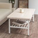 センターテーブル ローテーブル 収納 テーブル 木製テーブル テーブル収納 棚付き 棚 テーブル下 幅90 奥行45 低め パイン材 天板 スチール 脚 長方形 ロータイプ ぼん家具