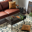 引き出し付きセンターテーブル センターテーブル 引き出し 収納付き ローテーブル 収納 テーブル ガラス天板 木製テーブル テーブル収納 ガラス 魅せる収納 幅80 奥行45 低め ぼん家具