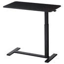 昇降式テーブル 昇降式テーブル ガス圧 介護テーブル キャスター付き ベッドテーブル 介護 一人用 サイドテーブル 木製 スチール 高さ無段階調節 約高さ66～100cm ぼん家具