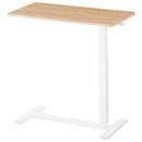 昇降式テーブル 昇降式テーブル ガス圧 介護テーブル キャスター付き ベッドテーブル 介護 一人用 サイドテーブル 木製 スチール 高さ無段階調節 約高さ66～100cm ぼん家具