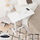 昇降式テーブル 昇降式テーブル ガス圧 介護テーブル キャスター付き ベッドテーブル 介護 一人用 サイドテーブル 木製 スチール 高さ無段階調節 約高さ66～100cm ぼん家具