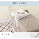 昇降式テーブル 昇降式テーブル ガス圧 介護テーブル キャスター付き ベッドテーブル 介護 一人用 サイドテーブル 木製 スチール 高さ無段階調節 約高さ66～100cm ぼん家具