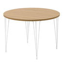 ダイニングテーブル 円形 4人掛け 木製×スチール