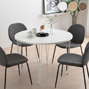 ダイニングテーブル 円形 4人掛け 木製×スチール