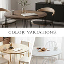 ダイニングテーブル 円形 4人掛け 木製×スチール