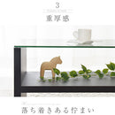 コーヒーテーブル センターテーブル ローテーブル 収納 ガラステーブル 座卓 おしゃれ 机 コーヒーテーブル 棚付き 幅90 木目 モダン 北欧 リビング ぼん家具