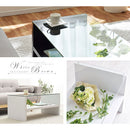 コーヒーテーブル センターテーブル ローテーブル 収納 ガラステーブル 座卓 おしゃれ 机 コーヒーテーブル 棚付き 幅90 木目 モダン 北欧 リビング ぼん家具