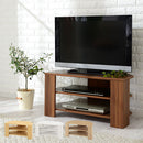 [ 幅80cm ] コンパクトテレビ台 テレビ台 ローボード テレビボード 壁寄せ tv台 32型 おしゃれ 木製 コーナー対応 角置き 幅80 棚 ラック コンパクト 北欧 リビング収納 ぼん家具