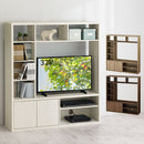 [ 幅115cm ] テレビボード 32型 テレビボード 幅114cm 高さ125cm 奥行29cm 圧迫感のない薄型 壁面収納 デッドスペースを収納スペースに   ぼん家具