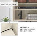 キャビネット〔Dタイプ〕 サイドキャビネット おしゃれ 収納ラック 24インチ テレビ台 一人暮らし プリンター台 FAX台 リビング収納 ミドルボード 寝室 白 茶色 ぼん家具