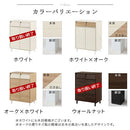 キャビネット〔Dタイプ〕 サイドキャビネット おしゃれ 収納ラック 24インチ テレビ台 一人暮らし プリンター台 FAX台 リビング収納 ミドルボード 寝室 白 茶色 ぼん家具