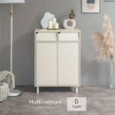 キャビネット〔Dタイプ〕 サイドキャビネット おしゃれ 収納ラック 24インチ テレビ台 一人暮らし プリンター台 FAX台 リビング収納 ミドルボード 寝室 白 茶色 ぼん家具