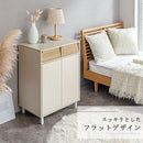キャビネット〔Dタイプ〕 サイドキャビネット おしゃれ 収納ラック 24インチ テレビ台 一人暮らし プリンター台 FAX台 リビング収納 ミドルボード 寝室 白 茶色 ぼん家具