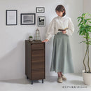 キャビネット〔Gタイプ〕 キャビネット チェスト サイドボード おしゃれ 幅30 電話台 ルーター 収納 リビングチェスト 脚付き 扉付き 引き出し 可動棚 収納棚 北欧 スリム ぼん家具