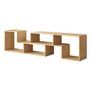 [ 幅140.6～208.7cm ] 伸縮テレビ台 テレビ台 ローボード 2台セット 伸縮TV台 TVボード コーナー対応 AVラック 24インチ 32インチ 65インチ 伸縮 スリム ワイド スライド テレビボード ぼん家具