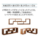 [ 幅140.6～208.7cm ] 伸縮テレビ台 テレビ台 ローボード 2台セット 伸縮TV台 TVボード コーナー対応 AVラック 24インチ 32インチ 65インチ 伸縮 スリム ワイド スライド テレビボード ぼん家具