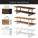 テレビ台 テレビ台 ローボード テレビボード 収納 ラック シェルフ テレビ 棚 台 幅120cm 50インチまで対応 ロータイプ 木製 メラミン スチール 茶 白 おしゃれ ぼん家具