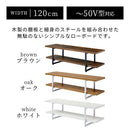 テレビ台 テレビ台 ローボード テレビボード 収納 ラック シェルフ テレビ 棚 台 幅120cm 50インチまで対応 ロータイプ 木製 メラミン スチール 茶 白 おしゃれ ぼん家具