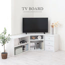 コーナーテレビ台3点セット テレビ台 ローボード 収納 おしゃれ コーナー 北欧 TVボード ロータイプ テレビラック サイドチェスト 木製 コーナーテレビ台 ぼん家具