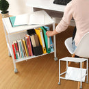 ファイルワゴン〔1段〕 ファイルワゴン キャスター付き 書類整理 サイドワゴン ラック 収納 1段 A4 スチール ぼん家具