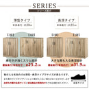 シューズボックス 2扉 薄型タイプ 幅60×奥行30cm 靴箱 シューズボックス おしゃれ 下駄箱 シューズラック スリム 靴 収納棚 木製 薄型 扉付き コンパクト 大容量 幅60 玄関 白 省スペース ぼん家具