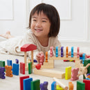 ドキドキドミノ ドミノ ゲーム ドミノ倒し 知育玩具 木のおもちゃ 木製おもちゃ オモチャ 3歳 4歳 5歳 6歳 クマのブロック ボール 音 男の子 女の子 ぼん家具