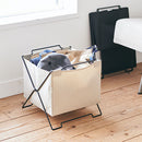 スタックバスケット スタックバスケット 布製 持ち手付き かご 収納ボックス 折り畳み 洗濯物 おもちゃ A4 KING JIM