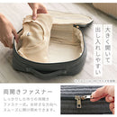 トラベルポーチ〔S〕 トラベルポーチ 旅行用圧縮袋 旅行用ポーチ 圧縮ポーチ Sサイズ 衣類 おむつ バッグインバッグ 収納 仕分け ファスナー 旅行 出張 防災 ぼん家具