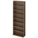 ハイタイプ本棚〔幅60cm〕 本棚 ハイタイプ 8段 可動棚 薄型 収納棚 木目調 ラック コミック 漫画 大容量 ぼん家具