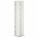 回転式ラック〔ハイタイプ〕 本棚 回転  7段 スリム 木目調 ラック コミック 漫画 ㏅ 大容量 ディスプレイ ぼん家具