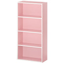 スリム多目的ラック〔4段〕 薄型収納ラック 4段 奥行スリム コミック最大104冊収納 ぼん家具