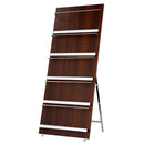 ウッドマガジンラック〔5段ワイド〕 マガジンラック ブックスタンド 本棚 インテリア 家具 おしゃれ 北欧風 収納 スリム シンプル ぼん家具