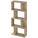 ディスプレイシェルフ〔4段〕 ディスプレイラック S型 4段 オープンラック シェルフ 収納棚 本棚 ディスプレイ 薄型 A4 ぼん家具