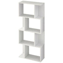 ディスプレイシェルフ〔4段〕 ディスプレイラック S型 4段 オープンラック シェルフ 収納棚 本棚 ディスプレイ 薄型 A4 ぼん家具