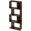 ディスプレイシェルフ〔4段〕 ディスプレイラック S型 4段 オープンラック シェルフ 収納棚 本棚 ディスプレイ 薄型 A4 ぼん家具