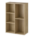 カラーボックス 2列 3段+2段 多目的収納ラック 3段＋2段 深型 横置き可 2列収納 A4サイズ 対応 ぼん家具