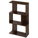 ディスプレイシェルフ〔3段〕 ディスプレイラック S型 3段 オープンラック シェルフ 収納棚 本棚 ディスプレイ 薄型 A4 ぼん家具