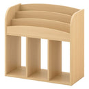 絵本収納ラック 絵本棚 絵本ラック 本棚 スリム おもちゃ収納 大容量 おしゃれ コンパクト 木製 子供 約 幅60 表紙が見える カウンター下 ラック ロータイプ ぼん家具