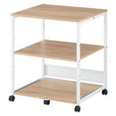 プリンターラック プリンター台 デスクワゴン プリンターラック おしゃれ キャスター 幅60 3段 オープンラック A4 収納 スライド棚 可動棚 オフィス ファイル ぼん家具