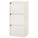 カラーボックス 3段 扉付き カラーボックス 扉付き 3段 収納棚 本棚 雑貨 小物 木目調 ぼん家具