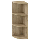 カラーボックス 3段 コーナータイプ カラーボックス コーナー収納 3段 縦置き 横置き 2WAY 360度化粧仕上げ ぼん家具